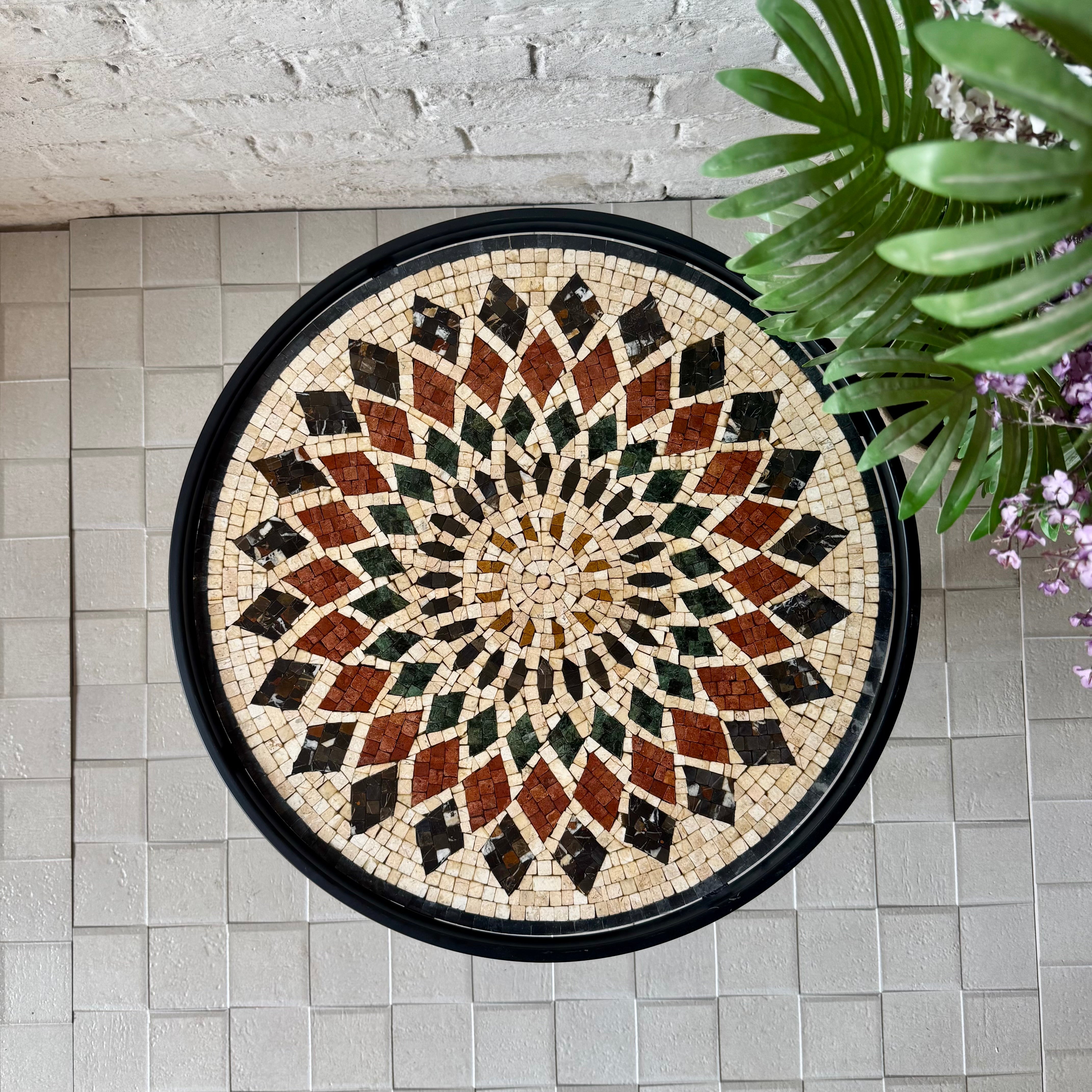 The Artisan’s Signature Mandala Mosaic Center Table for Quirky Home Decor